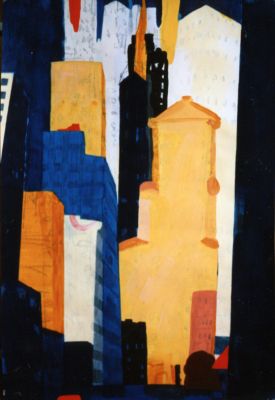 <p>San Francisco 1, 2004, Acryl auf Karton, 100 x 70 cm</p>