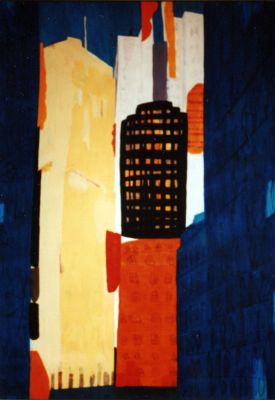 <p>San Francisco 2, 2004, Acryl auf Karton, 100 x 70 cm</p>